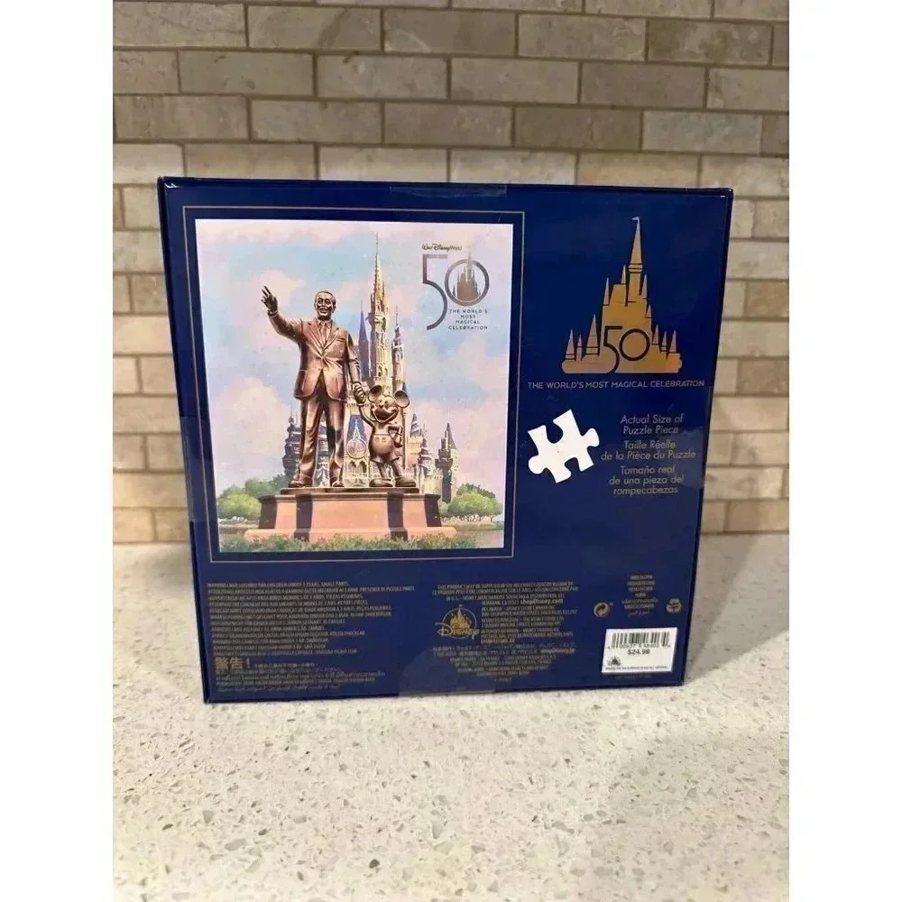 DISNEY WORLD 50th ANNIVERSARY Walt‎ and Mickey Puzzle 1000 Pieces NEW bq
